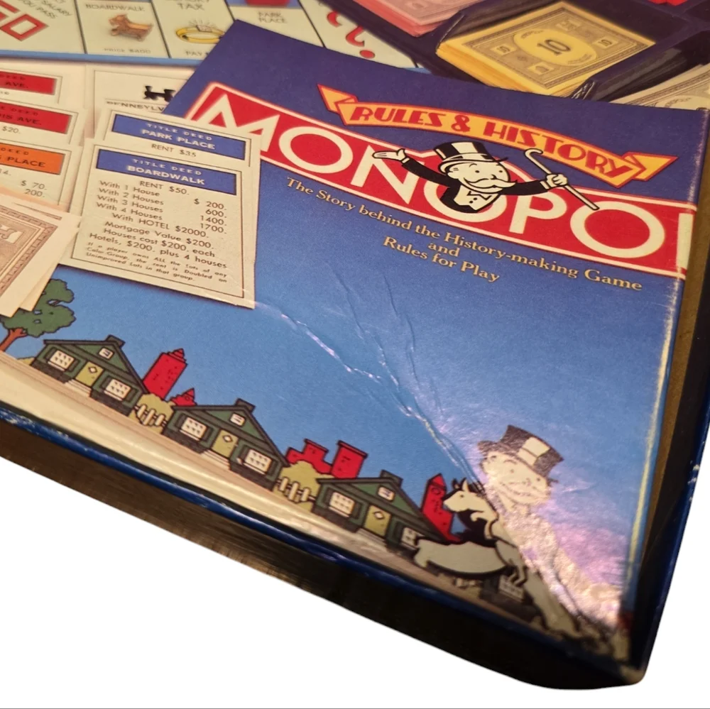 Monopoly Board Game Deluxe Anniversary Edition, Complete, Vintage No. 0007 - Picture 5 of 5